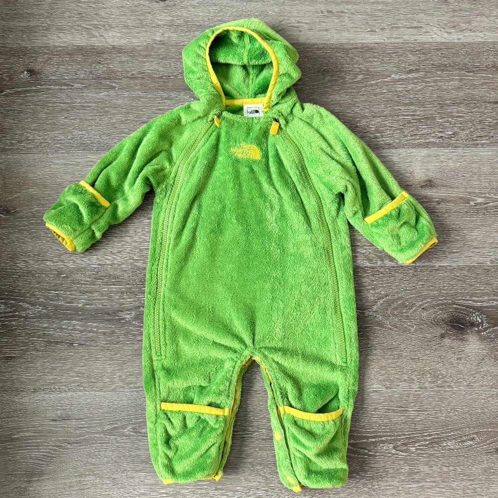 The North Face Baby Green Fleece Bunting 3-6 Months